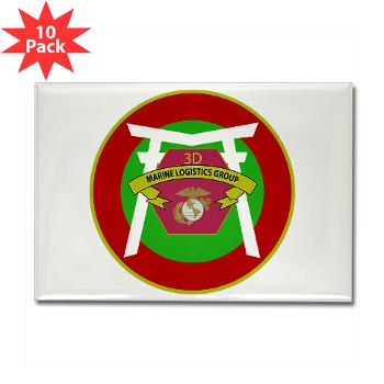 3MLG - M01 - 01 - 3rd Marine Logistics Group - Rectangle Magnet (10 pack) - Click Image to Close